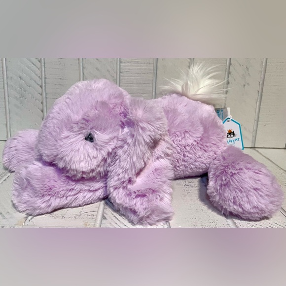 London Smudge Rabbit Lavender Fur Soft Plush Medium Stuffed...